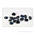 Овальная форма натуральный китайский черный сапфир драгоценный камень